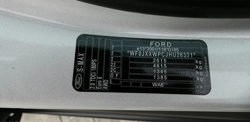 Ford S-Max cena 75900 przebieg: 113000, rok produkcji 2017 z Jastrzębie-Zdrój małe 781